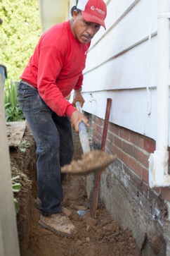 Basement Waterproofing - Digging Foundation