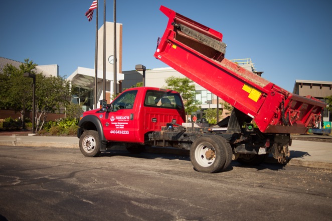 Dump Truck at Beachwood High School